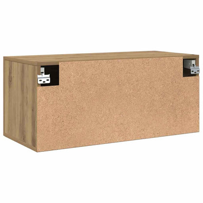 Wandschrank Artisan-Eiche 80 x 36.5 x 35 cm Holzwerkstoff