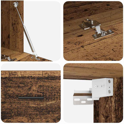 Wandschrank Altholz 100 x 36,5 x 35 cm Holzwerkstoff