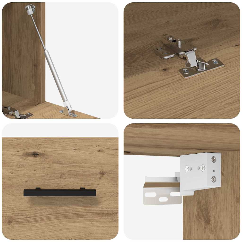 Wandschrank Artisan-Eiche 100 x 36,5 x 35 cm Holzwerkstoff