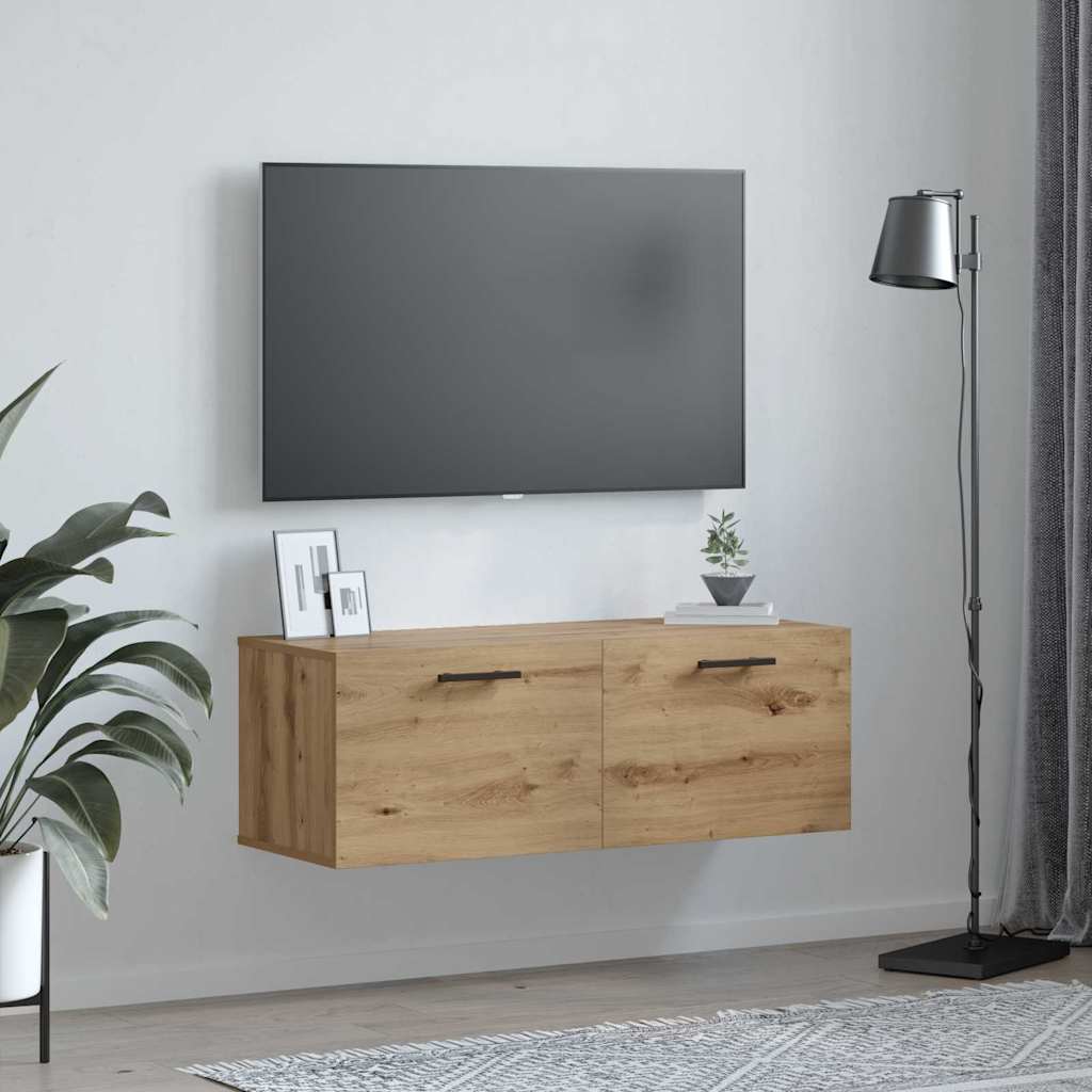 Wandschrank Artisan-Eiche 100 x 36,5 x 35 cm Holzwerkstoff