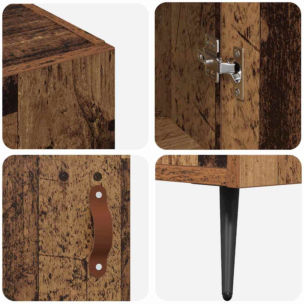 Sideboard Braun 90 x 34 x 80 cm Holzwerkstoff