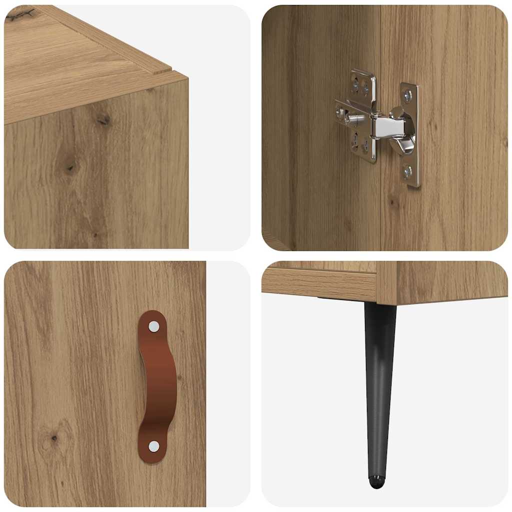 Sideboard Braun 90 x 34 x 80 cm Holzwerkstoff