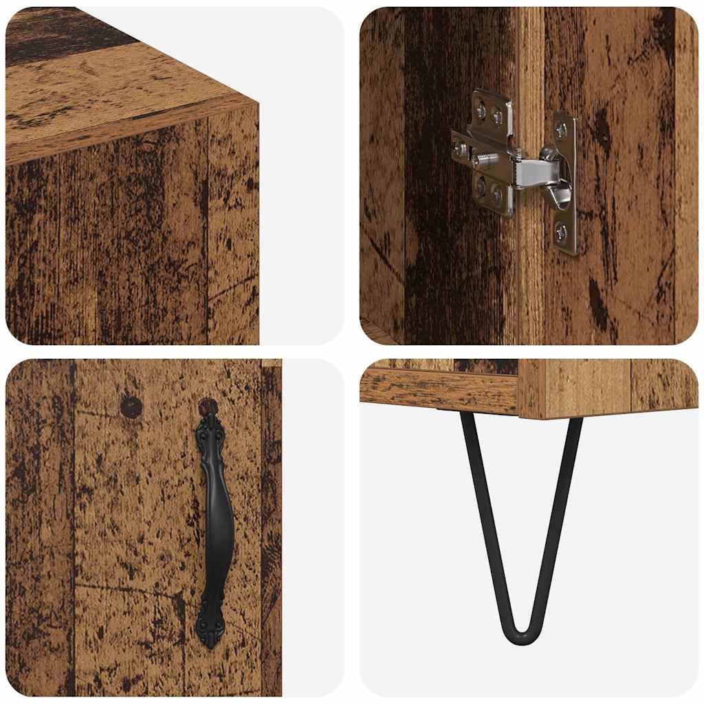 Sideboard Altholz 90 x 34 x 80 cm Holzwerkstoff