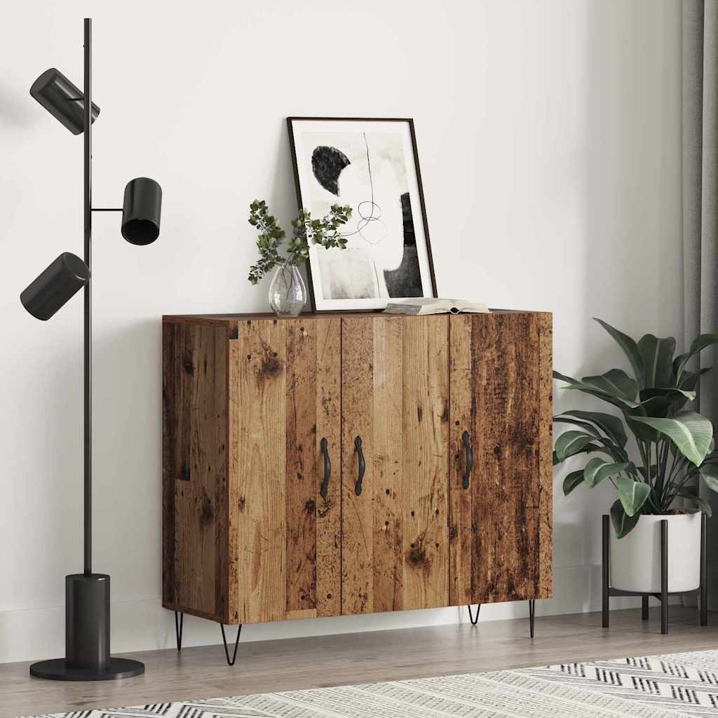 Sideboard Altholz 90 x 34 x 80 cm Holzwerkstoff