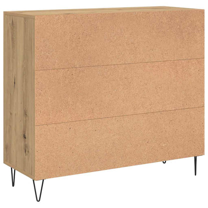 Sideboard Artisan-Eiche 90 x 34 x 80 cm Holzwerkstoff
