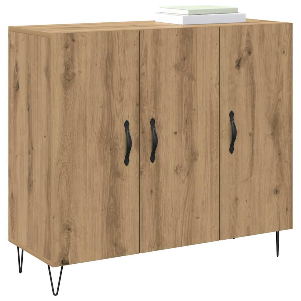 Sideboard Artisan-Eiche 90 x 34 x 80 cm Holzwerkstoff