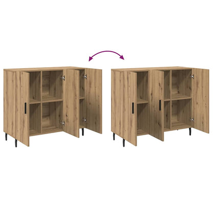 Sideboard Braun 90 x 34 x 80 cm Holzwerkstoff