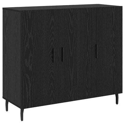 Sideboard Schwarz 90 x 34 x 80 cm Holzwerkstoff
