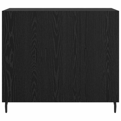 Sideboard Schwarz 90 x 34 x 80 cm Holzwerkstoff