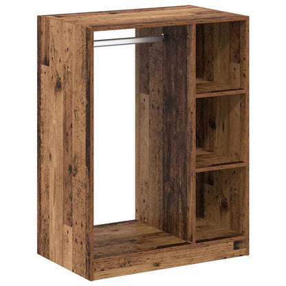 Kleiderschrank mit Regal Altholz 77 x 48 x 102 cm Holzwerkstoff