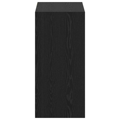 Kleiderschrank mit Regal Schwarz Eichen-Optik 77 x 48 x 102 cm