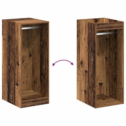 Kleiderschrank mit Regal Altholz 41 x 48 x 102 cm Holzwerkstoff