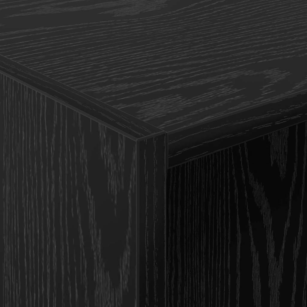 Kleiderschrank mit Regal Schwarz Eichen-Optik 41 x 48 x 102 cm