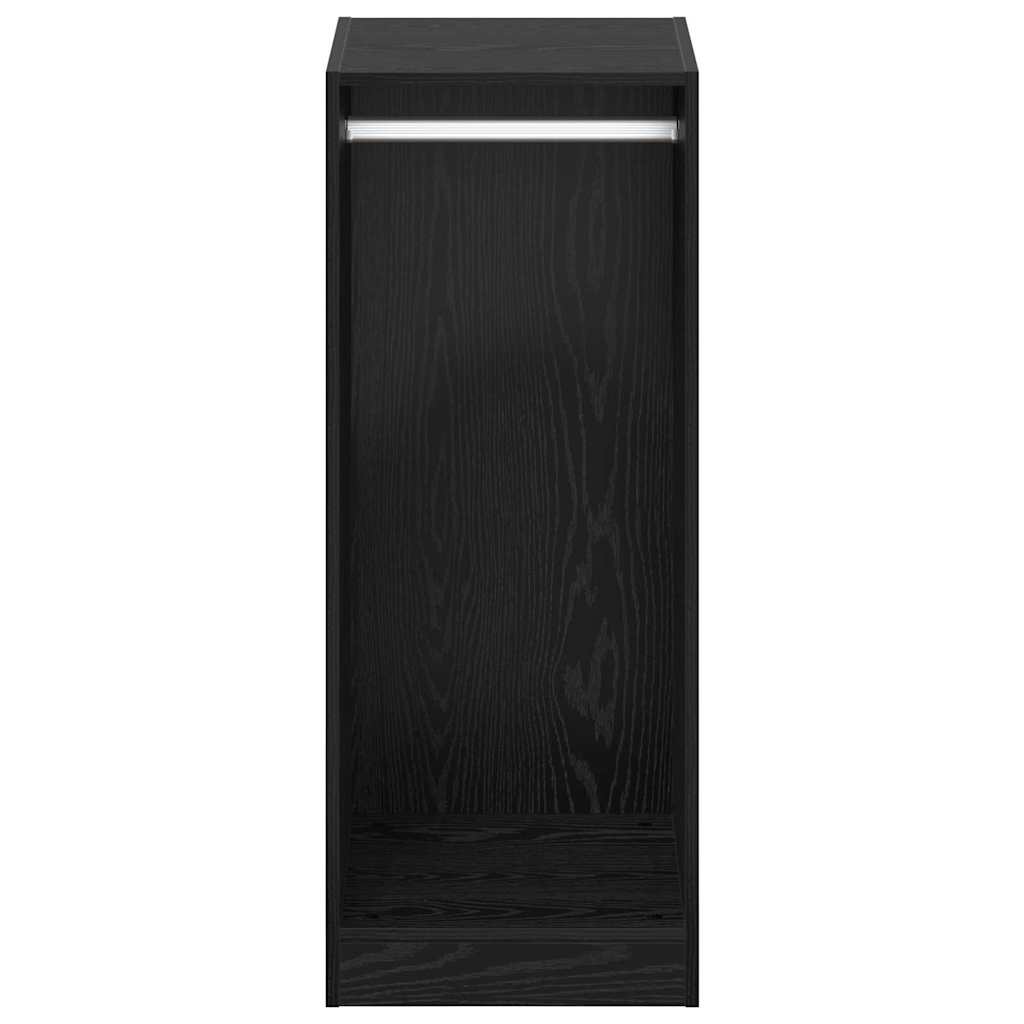 Kleiderschrank mit Regal Schwarz Eichen-Optik 41 x 48 x 102 cm