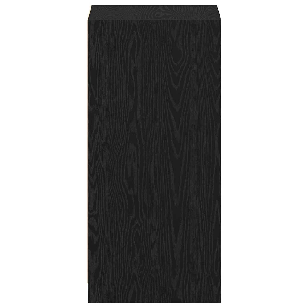 Kleiderschrank mit Regal Schwarz Eichen-Optik 41 x 48 x 102 cm