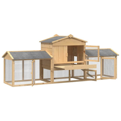 Hühnerunterkunft Braun 225 x 60 x 89 cm