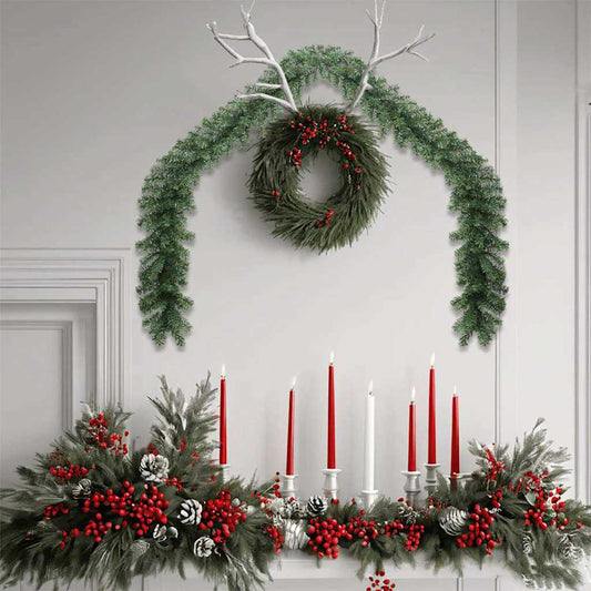Weihnachtsgirlande 2 pcs Grün 20 m PVC