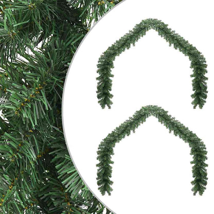 Weihnachtsgirlande 2 pcs Grün 20 m PVC