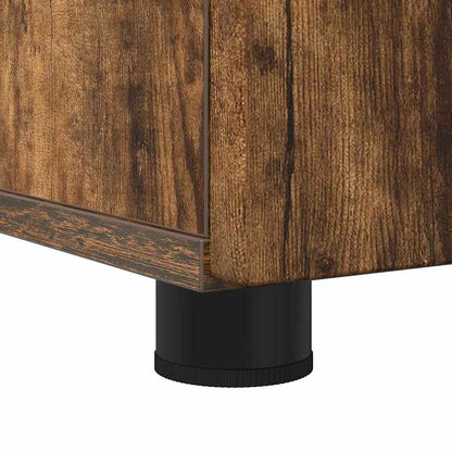 Badezimmermöbel-Set mit Schubladen 3 pcs Geräucherte Eiche