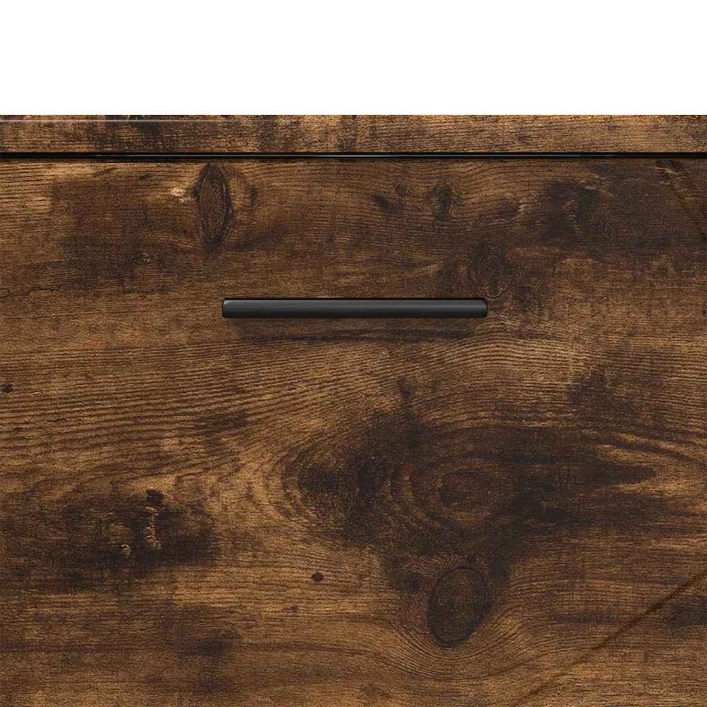 Badezimmermöbel-Set mit Schubladen 3 pcs Geräucherte Eiche