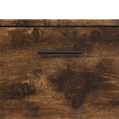 Badezimmermöbel-Set mit Schubladen 3 pcs Geräucherte Eiche