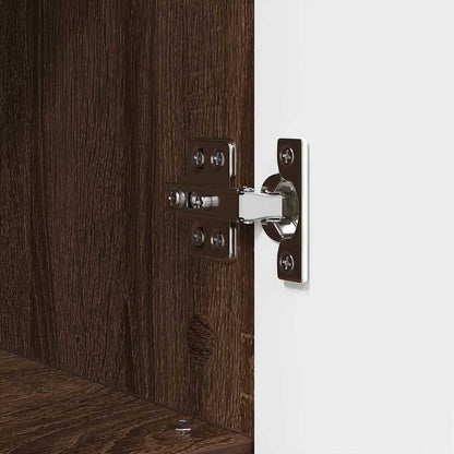 Badezimmermöbel-Set mit Schubladen 3 pcs Braun Eichen-Optik