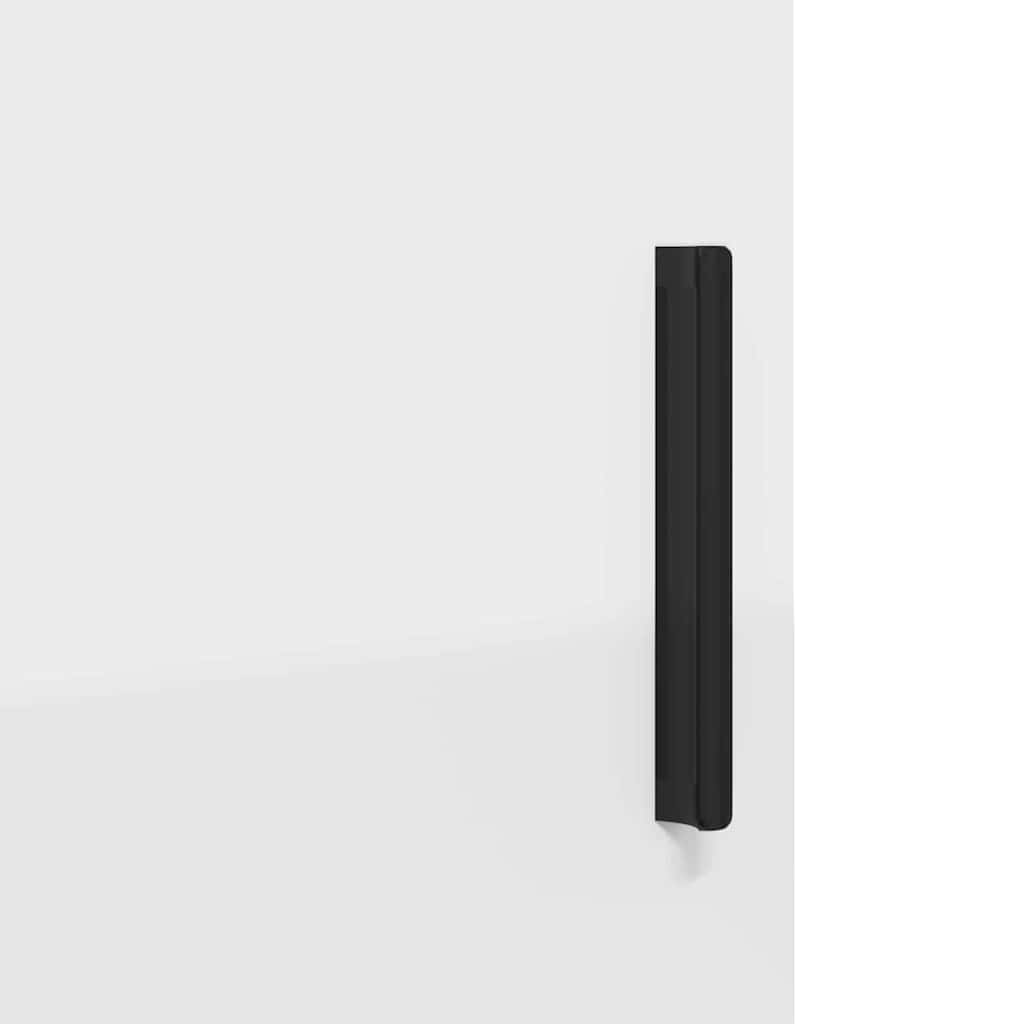 Badezimmermöbel-Set mit Regal 3 pcs Weiß Sperrholz und Metall