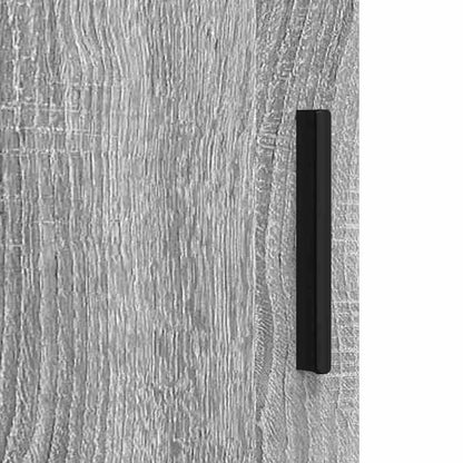 Badezimmermöbel-Set 3 pcs Graues Sonoma Sperrholz und Metall