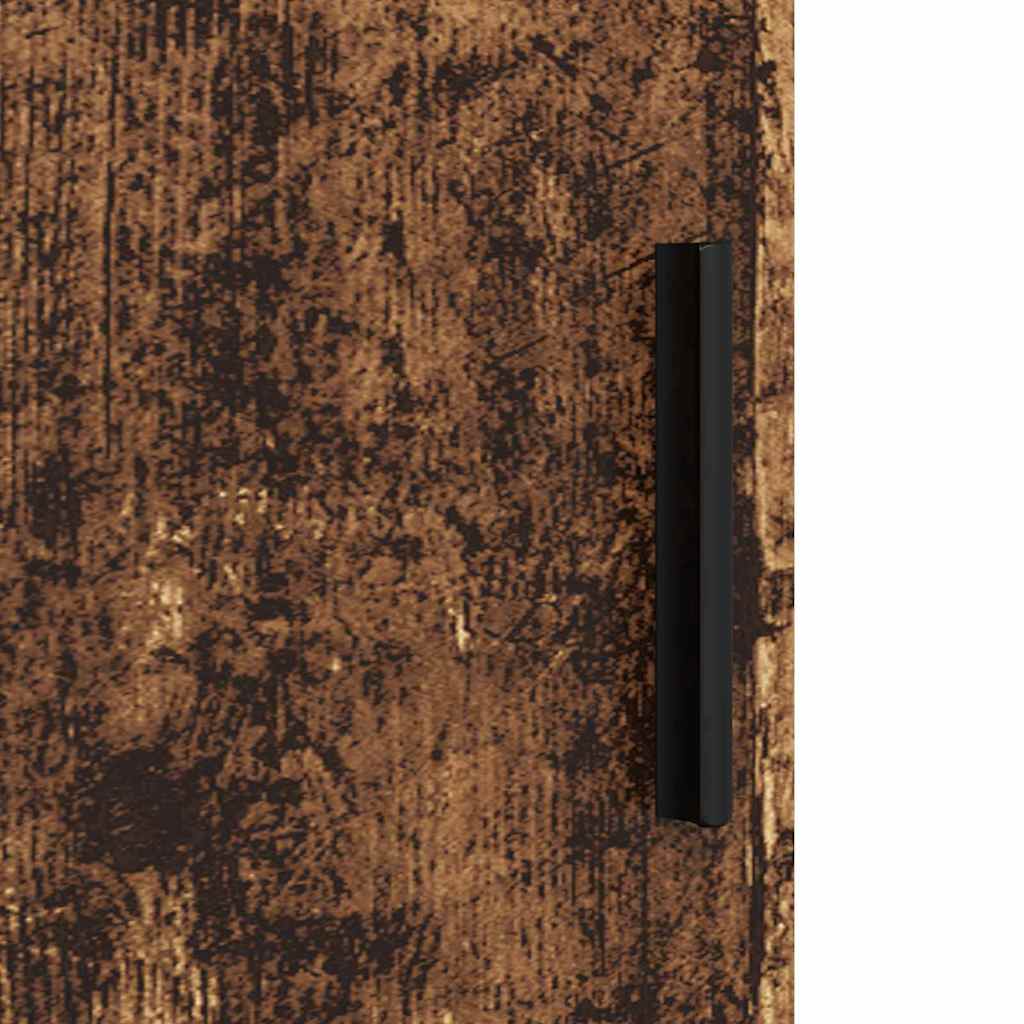 Badezimmermöbel-Set mit Tür 3 pcs Altholz Sperrholz und Metall