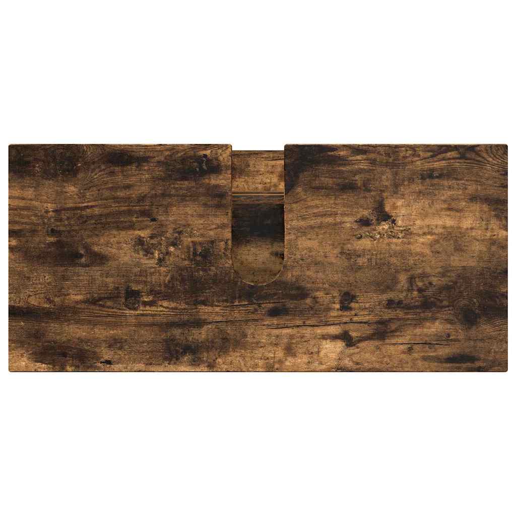 Badezimmermöbel-Set mit Schubladen 5 pcs Geräucherte Eiche