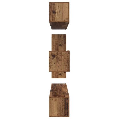 TV-Schrankset Wandmontiert 8 pcs Altholz Holzwerkstoff