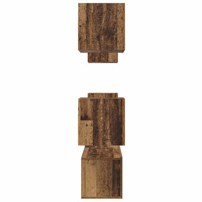 TV-Schrankset Wandmontiert 6 pcs Altholz Holzwerkstoff