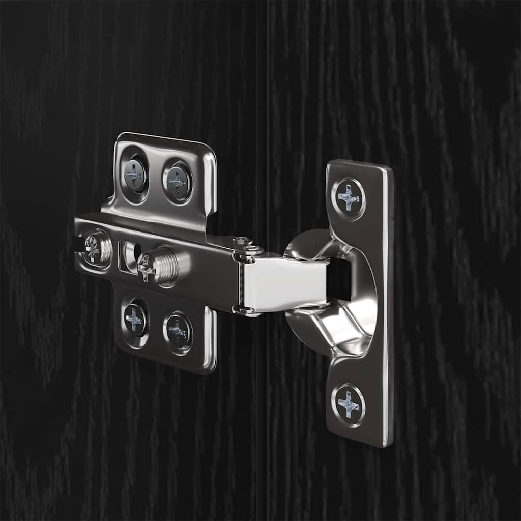 TV-Schrankset 4 pcs Schwarz Eichen-Optik Holzwerkstoff