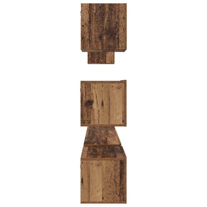 TV-Schrankset Wandmontiert 8 pcs Altholz Holzwerkstoff