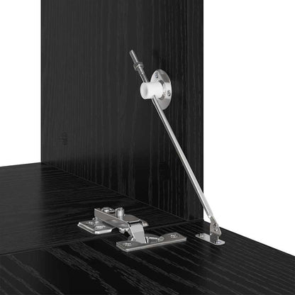 TV-Schrankset 6 pcs Schwarz Eichen-Optik Holzwerkstoff