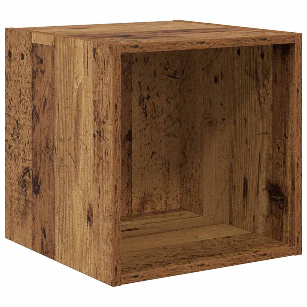 TV-Schrank Set Wandmontiert 2 pcs Altholz Holzwerkstoff