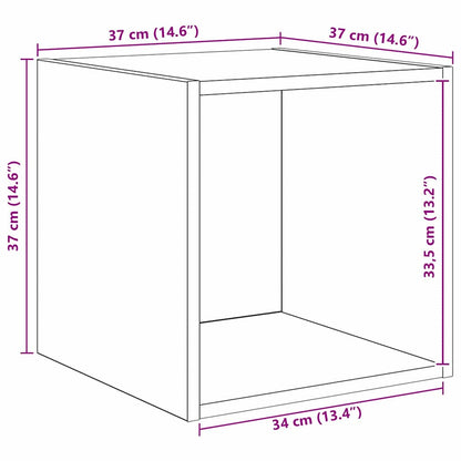 TV-Schrank Set Wandmontiert 2 pcs Artisan-Eiche Holzwerkstoff