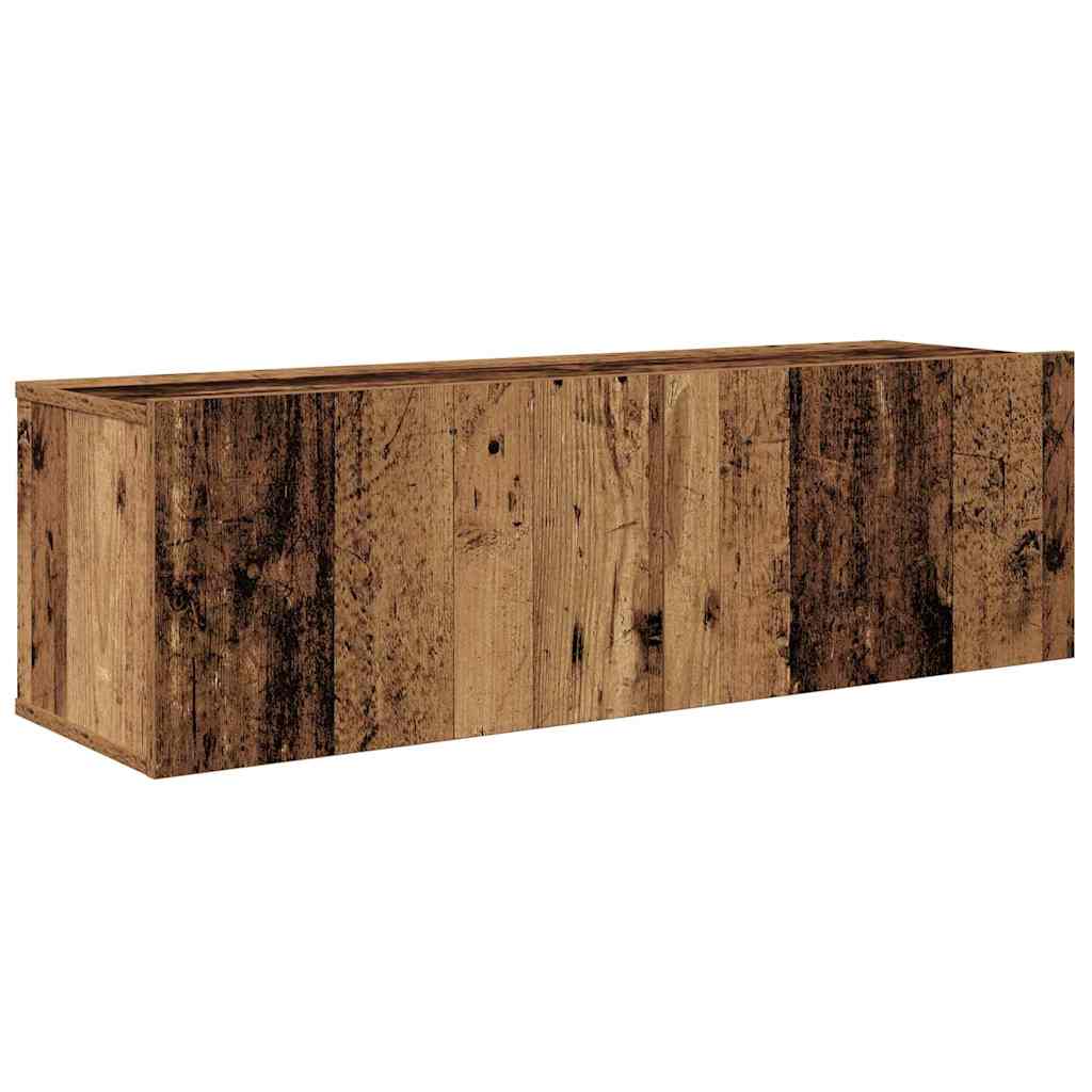 Wand-TV-Schrank Wandmontiert 4 pcs Altholz Holzwerkstoff