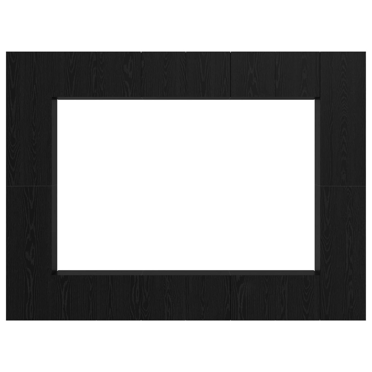 TV-Schrankset 10 pcs Schwarz Eichen-Optik 30,5 x 30 x 90 cm