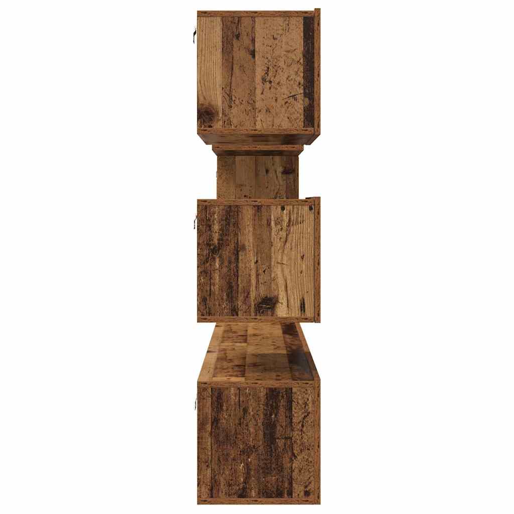 TV-Schrankset Wandmontiert 6 pcs Altholz Holzwerkstoff