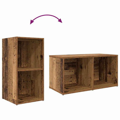 TV-Schrank Set Wandmontiert 8 pcs Altholz Holzwerkstoff