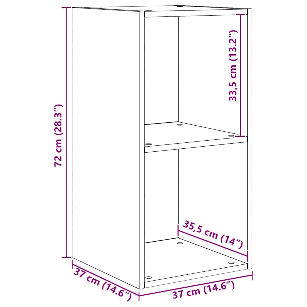 TV-Schrankset 4 pcs Schwarz Eichen-Optik Holzwerkstoff
