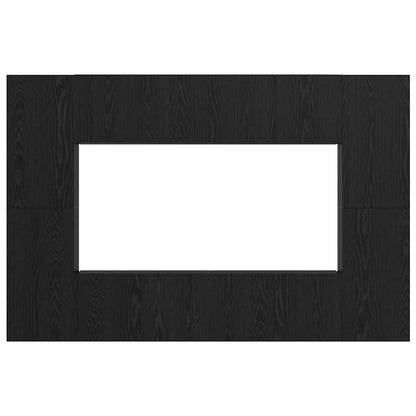 TV-Schrankset Wandmontiert Schwarz Eichen-Optik Holzwerkstoff