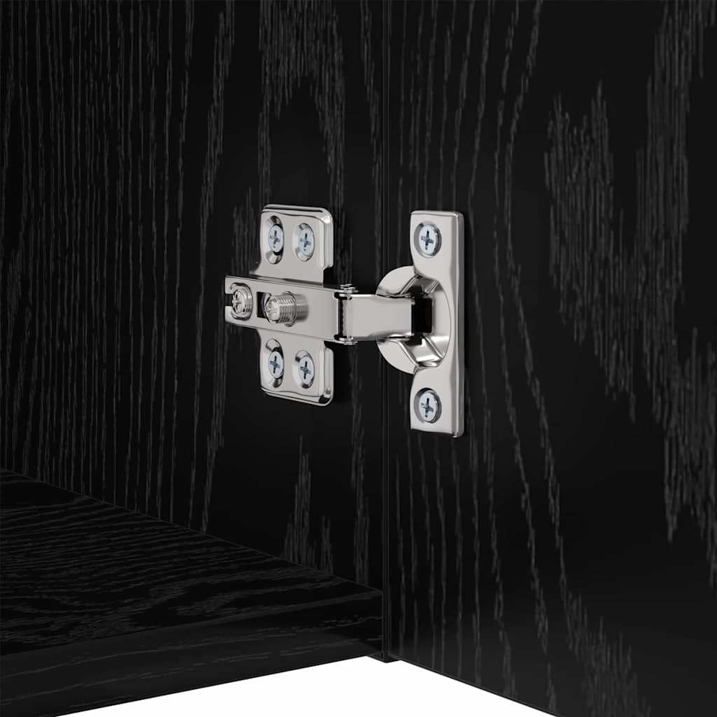 TV-Schrankset 5 pcs Schwarz Eichen-Optik Holzwerkstoff