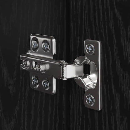 TV-Schrankset 3 pcs Schwarz Eichen-Optik Holzwerkstoff