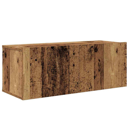 TV-Schrankset Wandmontiert 7 pcs Altholz Holzwerkstoff