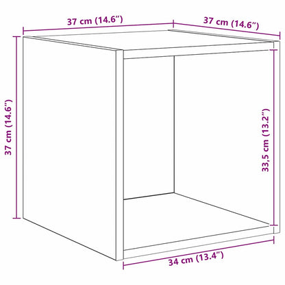 TV-Schrankset 4 pcs Schwarz Eichen-Optik Holzwerkstoff