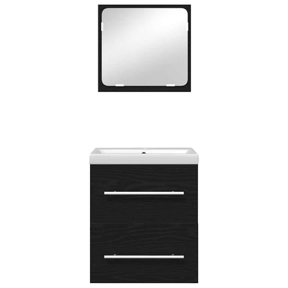 Badezimmermöbel-Set 2 pcs Artisan-Eiche Holzwerkstoff