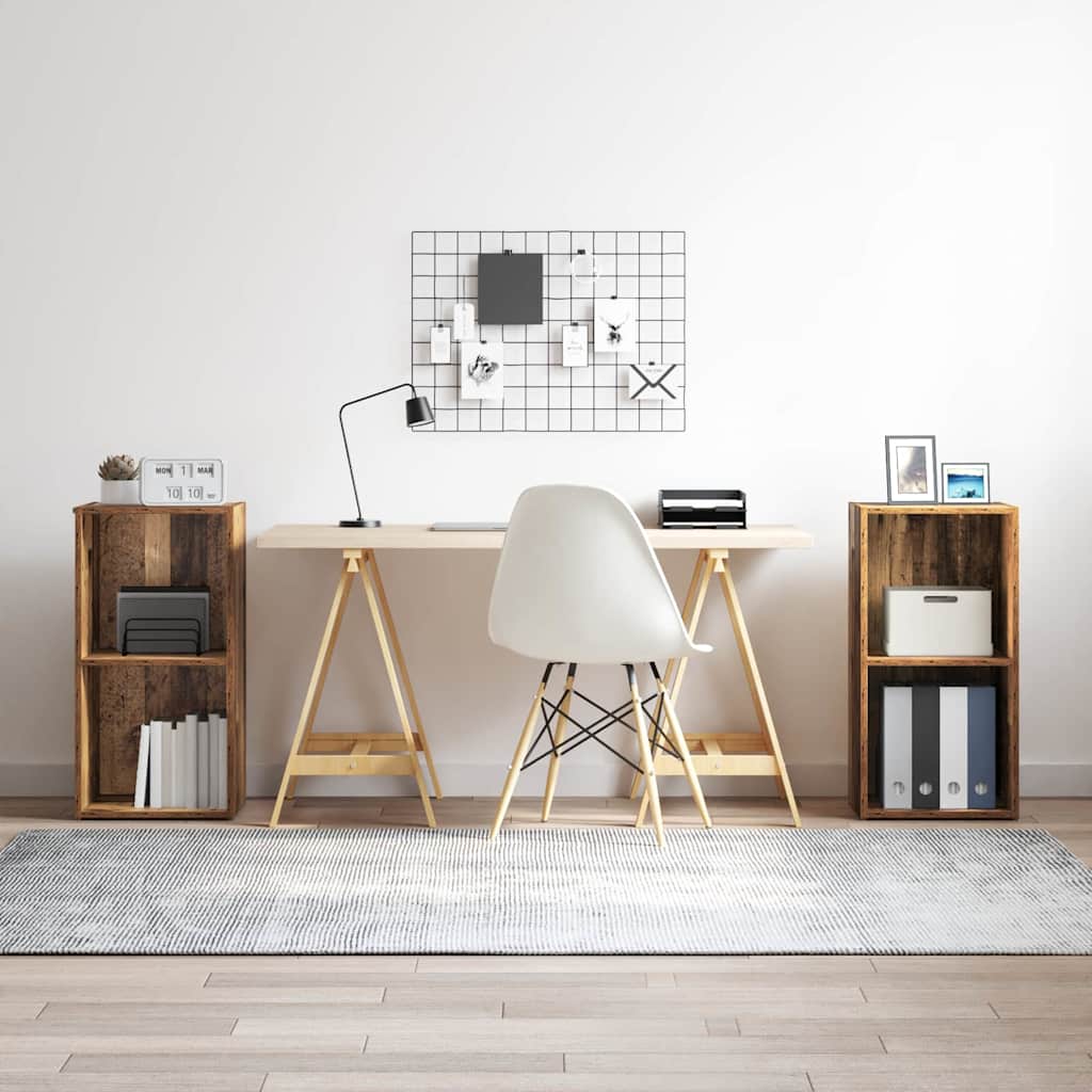 TV-Schrankset 2 pcs Altholz 37 x 35 x 72 cm Holzwerkstoff