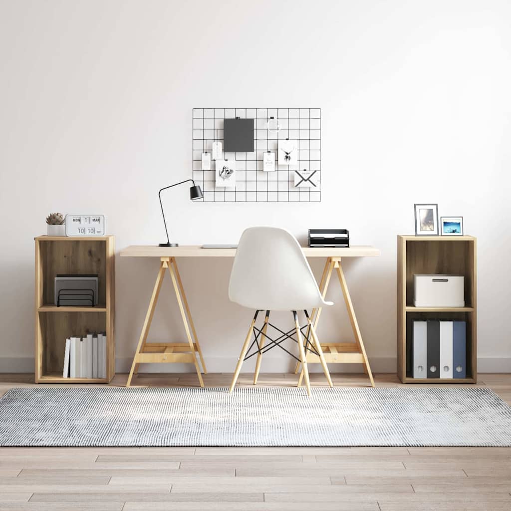 TV-Schrankset 2 pcs Artisan-Eiche 37 x 35 x 72 cm Holzwerkstoff